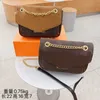 2022 Luxury Brand Classical Retro shackle Contrast color Shoulder messenger Bags purse satchel handbag girl fashion trend bag Shopping banquet leisure 5A