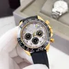 Timer Men's Watch Luxury Automatic Quartz Movement Super Long Saut-secours haute résistance Miroir Miroir résistant aux rayons Boucle pliante 278d