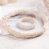 Decorative Flowers 8-25cm White Rattan Ring Artificial Garland Dried Flower Frame For Christmas Easter Home Wedding Decor DIY Floral Wreaths