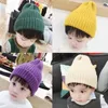 Hiver bébé filles doux bonbons couleurs bonnet à tricoter garçons enfants belle doux extérieur chaud chapeau enfants mode chapeau