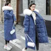 Trenchs pour femmes Chic manteau de fourrure à capuche hiver doudoune longues femmes coton rembourré ouaté Parkas