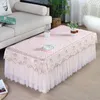 Table Cloth Rectangle Lace Tablecloth Tea Wedding Home Partty Dinner Cover Europe Tulle Floral Skirt