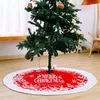 Noel Süslemeleri Ağaç Etek Kırmızı Etek Alt Dekorasyon Halı Ren Geyiği