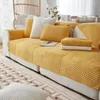 Chair Covers Universal Non-slip Solid Color Sectional Sofa Cover Warm Short Plush Quilted Towel For Living Room Modern Couch Slipcover