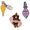 Brosches Magic Luck Potion Bottle Emamel Pin Witch Accessories Gift