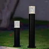 Acrylique COB LED voie pilier pelouse lampe extérieure en aluminium jardin paysage clôture lumière Villa El parc route borne