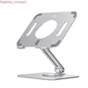 Support de tablette en aluminium pour voiture Support d'ordinateur portable Riser pliable 360 Rotation chaleur Support pour ordinateur portable Base d'ordinateur portable pour Support de Macbook