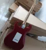 6 Strings Metal Red Guitar com captadores SSS Floyd Rose Maple Artrendboard personalizável