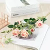 Dekorativa blommor 82 cm 4 1 Bud Artificial Velvet Corner Rose Flower Wedding Diy Home El Restaurang Bar Decoration Valentine's Day Gif