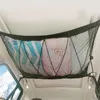 Storage Boxes Bed Car Ceiling Mesh With Zipper Drawstring Universal Trunk Cargo Organizer Bag Roof Interior Net