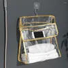 صناديق تخزين معلقة الحمام الشفافة الأكياس البلاستيكية منظم الحائط أكياس حمام المنظمين ملابس داخلية للمجوهرات المحمولة