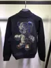 Plein Bear Men's Cardigan LS Intarsia Skull PP Mens Sweaters Knits Letters Burge Rhinestone Unisex Sweatshirt Men Tops Knit Clothing PP171
