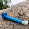 Pipa ad acqua da viaggio Narghilè superiori Puff toppuff Bong in vetro Tubi da fumo portatili Convertitore a vite portatile istantaneo Molti colori