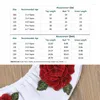 Kleidung Sets Sommer Kinder Baby Mädchen Kleidung Off Schulter 3D Rose Blume Tops T Shirt Bogen Prinzessin Rock 2PCS Outfit 2-7 Jahre