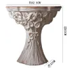 French light luxury carved solid wood small tea table home stay wedding decoration retro round tables old ins wind sand hair edge table