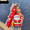 Party Cartoon colla a goccia portachiavi Babbo Natale femminile carino squisito alce figura portachiavi ciondolo regalo di Natale