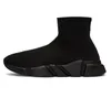 Projektanci Speeds 2.0 1.0 V2 Casual Buty Platforma Sneaker Men Men Women S Socks Buty Black Black Białe Trenery