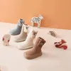 Baby-Bodensocken-Schuhe für den Innenbereich, niedlicher Cartoon-Bär, Baby-Gehsocke, rutschfeste Unterseite, Mittelrohr, Kleinkind-Sockenschuhe