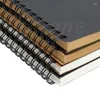 Retro Spiral Coil Sketchbook Notebook Diary Journal Student Note Pad Book Memo