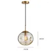 Pendant Lamps Nordic Loft Creative Glass Light Art Vintage Irregular Bedroom Bedside Bar Cafe Led Fixtures