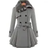 Damesgeulcoats m-5xl dames jas dubbele borsten riem herfst winter Koreaanse stijl slanke revers wol overjas elegante kantoorjurkjes jassen