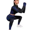 Actieve sets #338 2 stks set naadloze fitness dames yoga pak hoge rekbare trainingssport gewatteerde sport beha taille legging gym