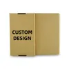 Personlig Kraft Paper Flap Design Nedbrytbar anpassad Mailer Shipping Box Full Protection Phone Case Packaging Box A341