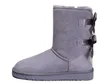 Designer Women Australia Australian Boots Womens Winter Snow Fur Furry Satin Boot Ankle Booties Läder utomhus