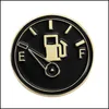 Piny broszki damski projektant emalia broch pin kawa piwo piwo zegar stacja benzynowa wzór okrągły odznaka ins biżuteria blac dhgarden dhncg
