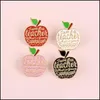 Broches Broches Broches Pomme Rouge Citation De L'enseignant Je Suis Un Badge Épingles En Émail Rose Épinglette Insignes Fruit Plante Bijoux Cadeaux 621 Dhgarden Dhwfm