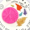 Different Shape Tree Leaf Silicone Mold Handmade Fondant Gum Paste Cake Decor Resin Art Craft Drip Glue Baking Accessories MJ1183