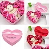 Favor Favor Favor dos Namorados Party Favor Casos Reds Rose Bear Box Box Flowers Love Hearts Recipientes com você Casado com casamento Deco dhpax