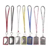 Förvaringspåsar Rhinestone Crystal Card ID Badge Holder With Lanyard Rope Bling Vertical Business Case Office Papelaria Supplies 934 B3 DHHMG