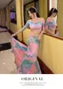 Stage Wear Women Oriental Practice Professional Bellydance Belly Dance Costume Top Split Long Skirt 2pcs Set Outfit Clothes