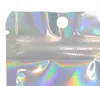 Multi-sizes Holographic Brush Packing Bags with Hanger Hole 100pcs lot Zipper Seal Packaging USB Bag