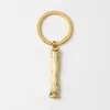 Women Keychain Alloy Big A-Z 26 Letras Titular da moda Fashion Bamboo Iniciais Charms Bag Pingente Acessórios Presentes de joias