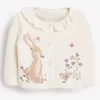 Pullover Little Maven Kids Girls Clothes Lovely Pink Rabbit tröja med kycklingar Bomull Sweatshirt Autumn Outfit för 2 To7 Year 221128