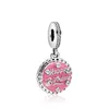 925 Argento Compleanno Ciondolo Digitale Perline Charms Bracciale Pandora fai da te Gioielli da donna di design
