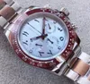 NEW ST9 men's automatic mechanical watch luxury designer sapphire 40MM blue dial digital ceramic bezel small dial full work Envio gratuito wristwatch annual