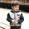 Strickjacke Kinder Pullover Baby Jungen Mädchen Frühling und Herbst Reißverschluss Mit Kapuze Mode Kinder Brief Fleece 2-6 Jahre 221128