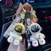 Keychains Soft Lim Astronaut Astronaut's Panda Car Pendant Bag Hanging Decoration Men's and Lady Keychain