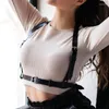 Belts Fashion Wide Leather Waist Belt For Women Punk Gothic Body Bondage Sexy Chest Harness Bra Cage Harajuku Suspenders Cool