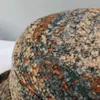 Chapeaux à large bord seau femme automne et hiver casquette en tweed cent nœuds arc bassin à carreaux bord roulé salut 221125