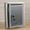 Садовые украшения Box Wall Suggestion Drop Mailbox Locking Mail Lockmounted Boxes Donation Metal Mount Hanging Letter Post Ballot Нержавеющая сталь 221128