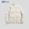 Homens para baixo parkas casaco para homens o inverno harajuku moda oversize engrossar jaqueta de algodão viagem bolha quente cortado puffer 221128