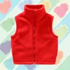 Weste Teenager Oberbekleidung Westen ärmellose Jacken Kinderweste für Jungen Mädchen Polar Fleece Baby Kinder Warm Winter 100150cm 221125