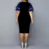 Swobodne sukienki Krzywne eleganckie sukienki ubrania dla kobiet Ripple cyfrowe drukowanie podwójne rękawy estetyczne ubranie świąteczne body stroje 2023 221126