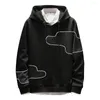 Herrtr￶jor 2022 Sweatshirt Sudadera mode l￥ng￤rmad enkla bokst￤ver tryckt manlig tr￶ja Poleron Hombre