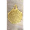 Bolsas de almacenamiento Bolsa de tienda de red de algodón natural Mticolor 2 Tipo Reutilizable Fuerte Cómodo Bolsas de mano Bolsas de almacenamiento en el hogar Paquete trasero 5 5H Dhfju