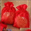 Mücevher torbaları çantalar Çin ipek nakış hediyesi kese 9x13cm 13x17cm düğün doğum günü partisi iyilik çantalar takı ambalajı po dhgarden dhbssi